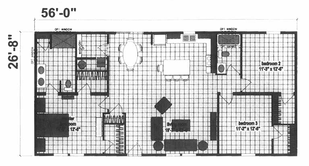 Galaxy 2302 Ranch floorplan